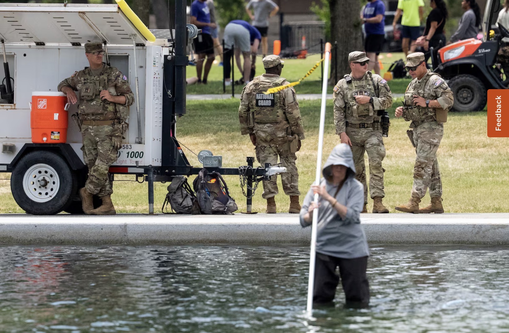 VANDALS TARGET ICONIC LINCOLN MEMORIAL POOL, FEDS PROMISE FULL PROSECUTION